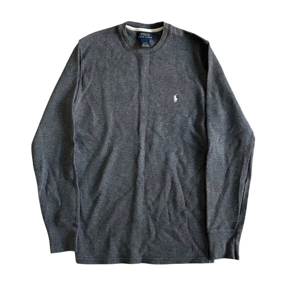 Polo Ralph Lauren Men's Size S Waffle Knit Long Sleeve Crewneck Tee Shirt - Picture 1 of 7